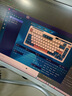 珂芝（KZZI）K75机械键盘有线蓝牙无线2.4G三模gasket结构82键75配列PBT键帽电竞游戏RGB光时光机版TTC烈焰紫轴 实拍图