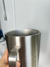 无印良品（MUJI）不锈钢双层马克杯 大容量男女办公学生水杯茶杯咖啡杯 银色 490ml 实拍图