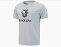 BLACK YAK 布来亚克男士新品户外休闲圆领轻薄透气印花时尚清新短袖T恤MLM097W 浅灰色 185 实拍图