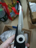 多功能熊猫剪不锈钢强力鸭鱼鸡骨剪食物剪刀厨房剪刀用品鱼骨剪 1.5mm黑白色电镀盖 实拍图
