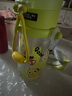 babycare儿童水杯夏季吸管杯学饮杯免拧户外运动直饮幼儿园上学水壶-青色 实拍图