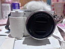 索尼（SONY）ZV-E10 微单数码相机 4K视频 vlog 直播相机 zv-e10 创意滤镜 E10L套机 白【赠 相机套+64G卡】 官方标配【国补专享】 实拍图
