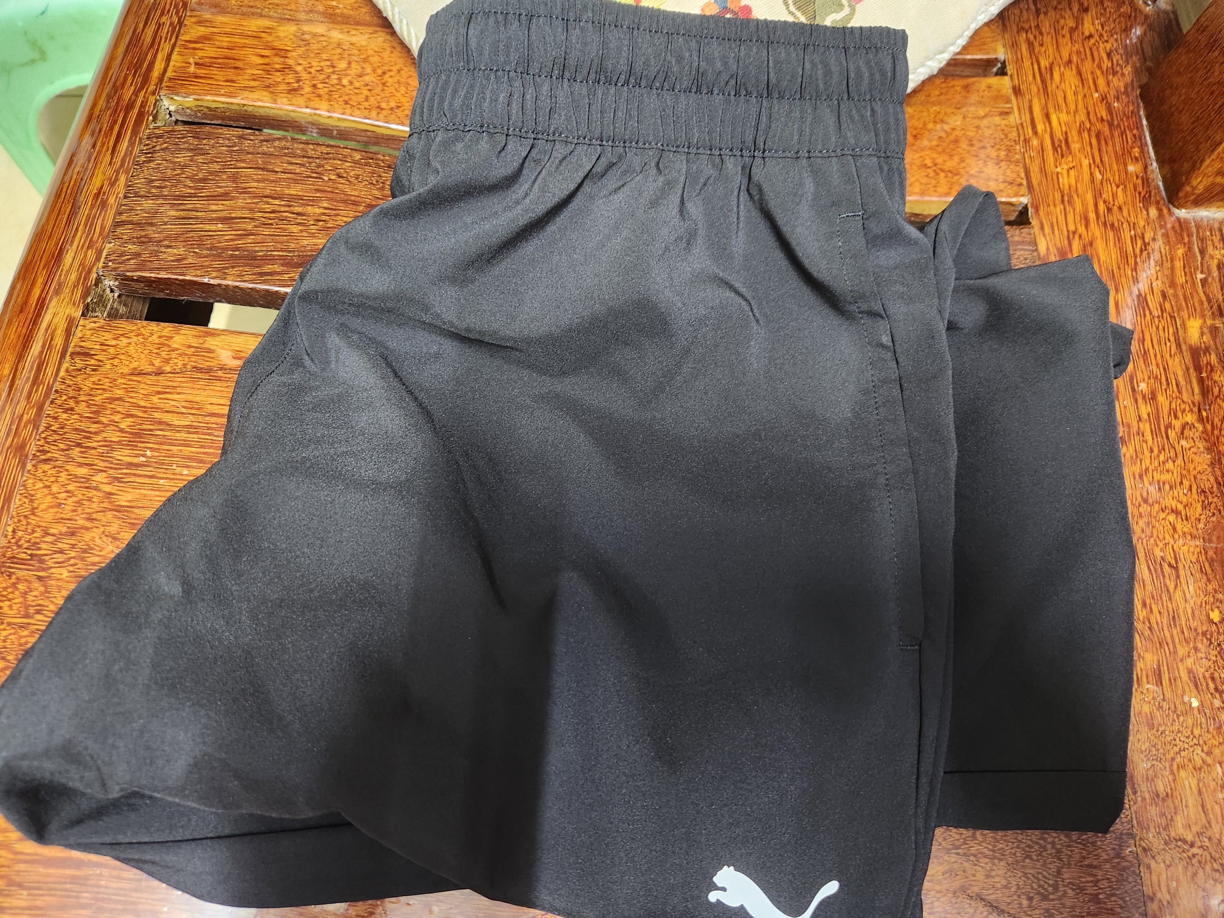 彪马PUMA 吸湿速干直筒运动长裤男子新款夏季休闲梭织裤528105 L 实拍图