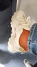 卡帝乐鳄鱼休闲鞋女鞋秋季老爹鞋女时尚运动鞋跑步鞋子女 0939 米色 38 实拍图