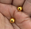 纵横金业足金999   黄金转运珠 金珠子  1克 单颗 顶珠 散珠 手串diy 1克  转运珠 实拍图