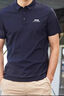 JEEP SPIRIT短袖t恤男透气夏季翻领polo衫男速干冰丝休闲运动上衣 藏青XL 实拍图