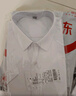 帕托瓦短袖衬衫男士夏季纯色白衬衫男韩版修身商务休闲衬衣白色5XL 实拍图