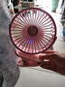 慧多多【可立可挂可夹】小风扇桌面小型电风扇宿舍学生上课床上空调房用usb充电夹子壁挂台式非制冷静音 旗舰版【充插两用丨五档大风力丨无数显丨粉】 超长续航床头迷你卧室办公室便携厨房挂壁降温神器 实拍图