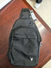 花花公子（PLAYBOY）胸包男士斜挎包夏季时尚运动出行单肩包防水透气百搭学生大容量 款式01：时尚黑色 实拍图