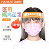 HANASS 医用隔离面罩儿童款头戴式 3个  防尘防风沙防粉尘防雾高清透光  实拍图
