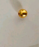 喜上眉梢黄金光面金珠999足金散珠3D硬金抛光面转运珠路路通情侣 4mm 重版光面转运珠三颗 0.6g 实拍图