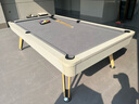 皓玉佳台球桌标准型大理石成人家用多功能黑八桌球台乒乓球桌餐桌二合一 9尺 艺术石板三合一 实拍图