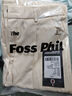 Foss Phil休闲裤男秋冬季宽松直筒裤子垂顺印花阔腿运动西装裤FPK09卡其4XL 实拍图