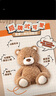 名创优品（MINISO）吉福特熊乖乖坐姿毛绒公仔玩具玩偶抱枕小熊娃娃生日礼物女 棕色 实拍图