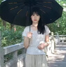 JCZS德国品牌反向防晒伞防紫外线晴雨两用遮阳双层黑胶长柄自动高颜值 商务黑【全自动合金骨架晴雨 8骨 实拍图