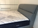 顾家家居（KUKA）京东家具三区弹簧床垫M1089撑腰垫·深睡1号+8136皮床 海盐蓝1.8 实拍图