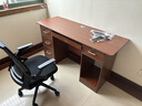 幻狐 （DREAM FOX ） 电脑桌台式家用办公书桌现代简约带抽屉学生学习桌卧室写字桌子 【桌椅主机款】深胡桃色140CM 实拍图