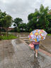 Imakara儿童雨伞太阳伞防晒伞遮阳伞防紫外线晴雨两用伞折叠伞自动长柄伞 手动短柄100cm【学生成人可用】 实拍图