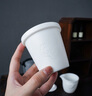 TOUCH MISS 旅行茶具套装车载高档羊脂玉白瓷快客杯一壶二杯过滤内胆泡茶壶 羊脂玉瓷祥云快客 实拍图