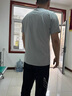 阿迪达斯短袖男2025夏季运动亲肤透气轻薄速干T恤 雾霾蓝/白 XL  实拍图