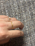 周六福5G工艺波纹戒黄金戒指女新年生日礼物计价AW015681 15号 约0.76g 实拍图