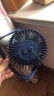台式小风扇桌面风扇小型家用静音办公室桌面上usb风扇学生宿舍电风扇 【5吋一档直插款】静音大风力【深邃蓝】 实拍图
