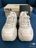 FILA FUSION斐乐女鞋经典硬糖鞋厚底鞋时尚运动休闲鞋 【棉花糖/银-MM】 硬糖鞋1代 36.5 实拍图