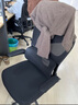 南皇电脑椅子人体工学椅护腰久坐办公室职员会议写字椅靠背升降转座椅 顶配白-35°防爆逍遥底盘-4级气杆-4D头枕 120-155度(含) 可旋转可升降扶手 -双背升降腰托 实拍图