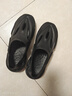 卡帝乐鳄鱼洞洞鞋男夏季套脚凉鞋外穿休闲拖鞋沙滩鞋子男 1571 黑色 42 实拍图