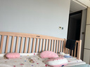 优乐博（ULOP）榉木婴儿床拼接床实木带护栏可升降床边加宽床大人可睡儿童宝宝床 200*60单床+延长板+4D床垫 活动送可水洗4D空气纤维床垫8CM 实拍图