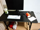 连理之木折叠桌电脑桌家用电竞桌宿舍学习书桌简约办公桌便携单人桌子 可折叠电脑桌黑色120*50*75cm 实拍图