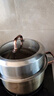 炊大皇304不锈钢蒸锅家用小型汤蒸锅加厚复合底一层蒸煮锅燃气灶电磁炉 玫瑰金单层蒸锅【内径】 26cm 实拍图
