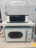 美的（Midea）小滋味微波炉家用小型 复古旋钮薄荷曼波风 一级能效平板变频轻音M1G1 实拍图