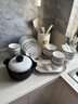玺垚碗碟套装家用釉下彩饭碗家用简约现代2025新款陶瓷碗盘筷餐具套装 现代时光配汤碗  39件套 实拍图