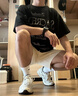 亚瑟士ASICS男鞋网面跑步鞋缓震跑鞋透气舒适运动鞋 GEL-FLUX 4 白色/棕色 43.5 实拍图