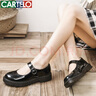 卡帝乐鳄鱼 CARTELO 玛丽珍鞋洛丽塔学生小皮鞋女 KDLYJ-WF162 黑镜面 38  实拍图