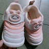 巴布豆童鞋宝宝学步鞋秋男宝毛毛虫防滑儿童机能鞋软底女童鞋贝壳粉32码 实拍图