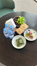 宜铂 水果盘小吃玻璃碟子KTV拼盘干果零食碟小菜碟甜品点心盘茶盘菜盘 8英寸碟（2只装） 实拍图