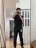 SKARO【明星同款 可机洗】羊毛商务正装西裤男修身直筒黑色休闲西装裤 黑色SKD111（合身微锥） 50 实拍图