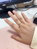 周六福  黄金戒指女款碎碎冰车花亮面指环送女友 计价 16号-1.93g 实拍图