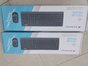 双飞燕（A4TECH）FG1010 飞时代键鼠套装 无线键盘鼠标套装笔记本外接电脑薄膜办公打字专用键盘 遂空灰 实拍图