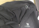 骆驼（CAMEL）速干透气立领T恤女修身显瘦运动短袖衫 Y25BA4L0021 幻影黑 M 实拍图