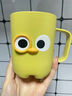 欢喜生活高颜值漱口杯情侣牙杯家用可爱卡通刷牙杯子洗漱杯儿童牙刷牙缸杯 黄色大号【加厚材质】 实拍图