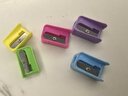 晨光（M&G）迷你卷笔刀学生便携削笔器铅笔转笔刀眉笔刀单孔塑料笔刨APS91211 5个 实拍图