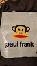 大嘴猴（paul frank）短袖男士夏季潮圆领T恤男休闲宽松220g重磅纯棉男装 藏青色  L  实拍图
