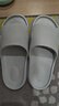 拖鞋女EVA拖鞋男软底一字拖男沙滩鞋男居家外穿凉拖男凉拖鞋男士 灰色 42-43 实拍图