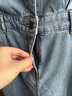 森马（Semir）[森柔牛仔]牛仔连衣裙女夏工装风收腰港风中长裙103324114001 实拍图