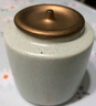 苏氏陶瓷（SUSHI CERAMICS）茶叶罐时尚亚光铁锈茶具配件（白） 实拍图