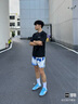 adidas「T头鞋」VL COURT复古休闲板板鞋德训鞋男女阿迪达斯轻运动   蓝色/亮白/树脂黄   35.5 实拍图