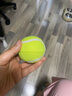 狗狗玩具球边牧柯基金毛逗狗遛狗训犬专用耐咬磨牙小狗宠物狗网球 宠物狗网球-黄色-1个 实拍图